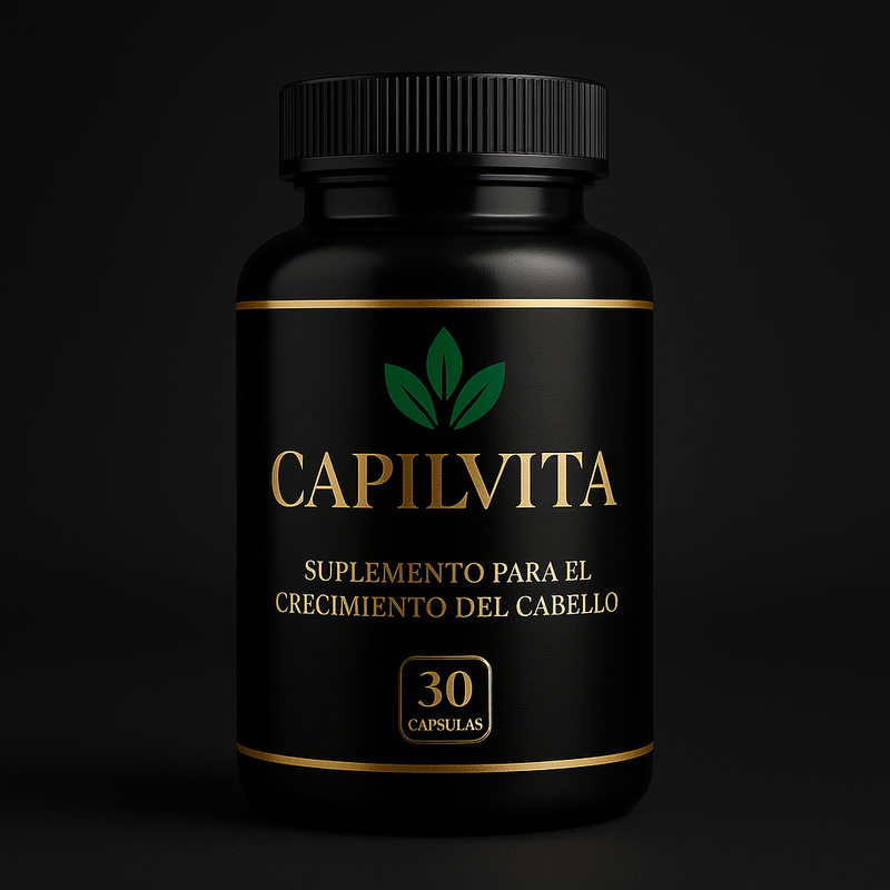 CapilVita – Suplemento Anticaída Capilar Natural | Fortalece y Estimula el Crecimiento del Cabello (30 cápsulas)